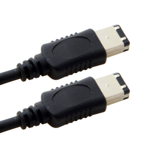 FVH 6 PIN / 6PIN FireWire 400 - FireWire 400 6-6 ilink Cable IEEE 1394 1.8m Black FW-016 CA-017