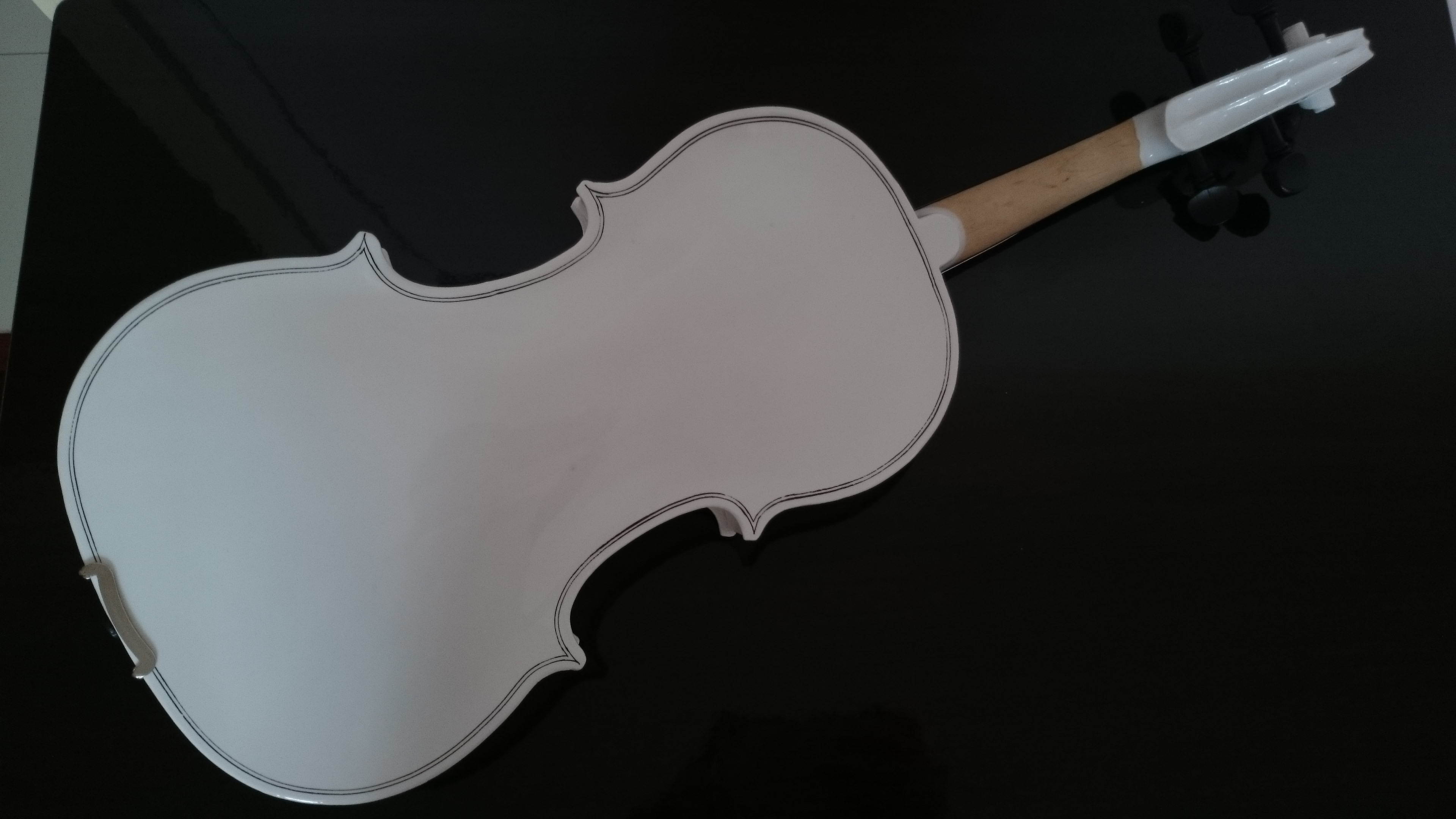 Student Acoustic Violin Full 1/2 Maple Spruce with Case Bow Rosin White Color