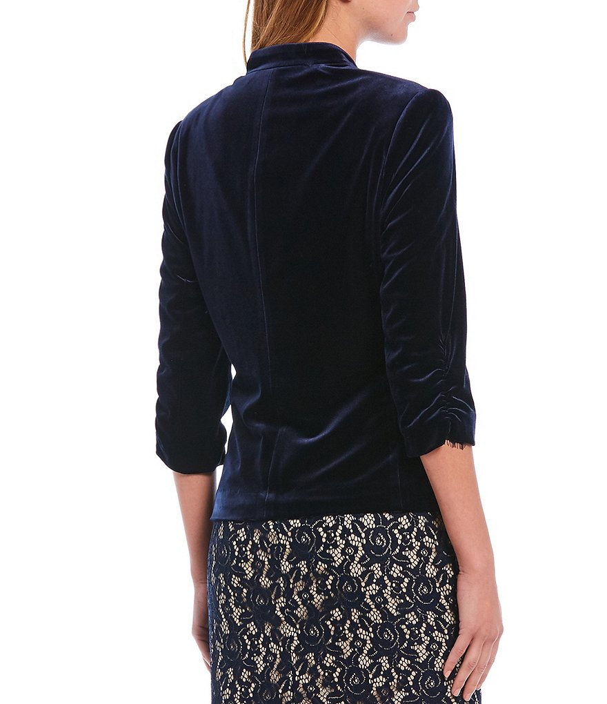 Eliza J Velvet Deep-V Blazer