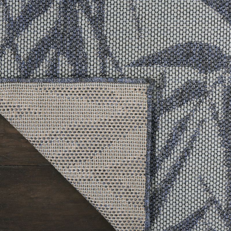 Nourison Calabas CLB06 Light Blue/Slate Indoor/Outdoor Area Rug 5'3" x 7'3"