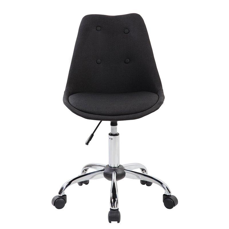 Techni Mobili Armless Desk Chair in Black