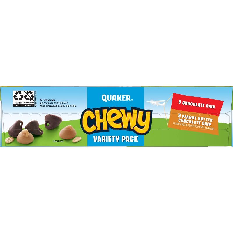 Quaker Chewy Variety Pack Granola Bars - 18ct 15.2oz