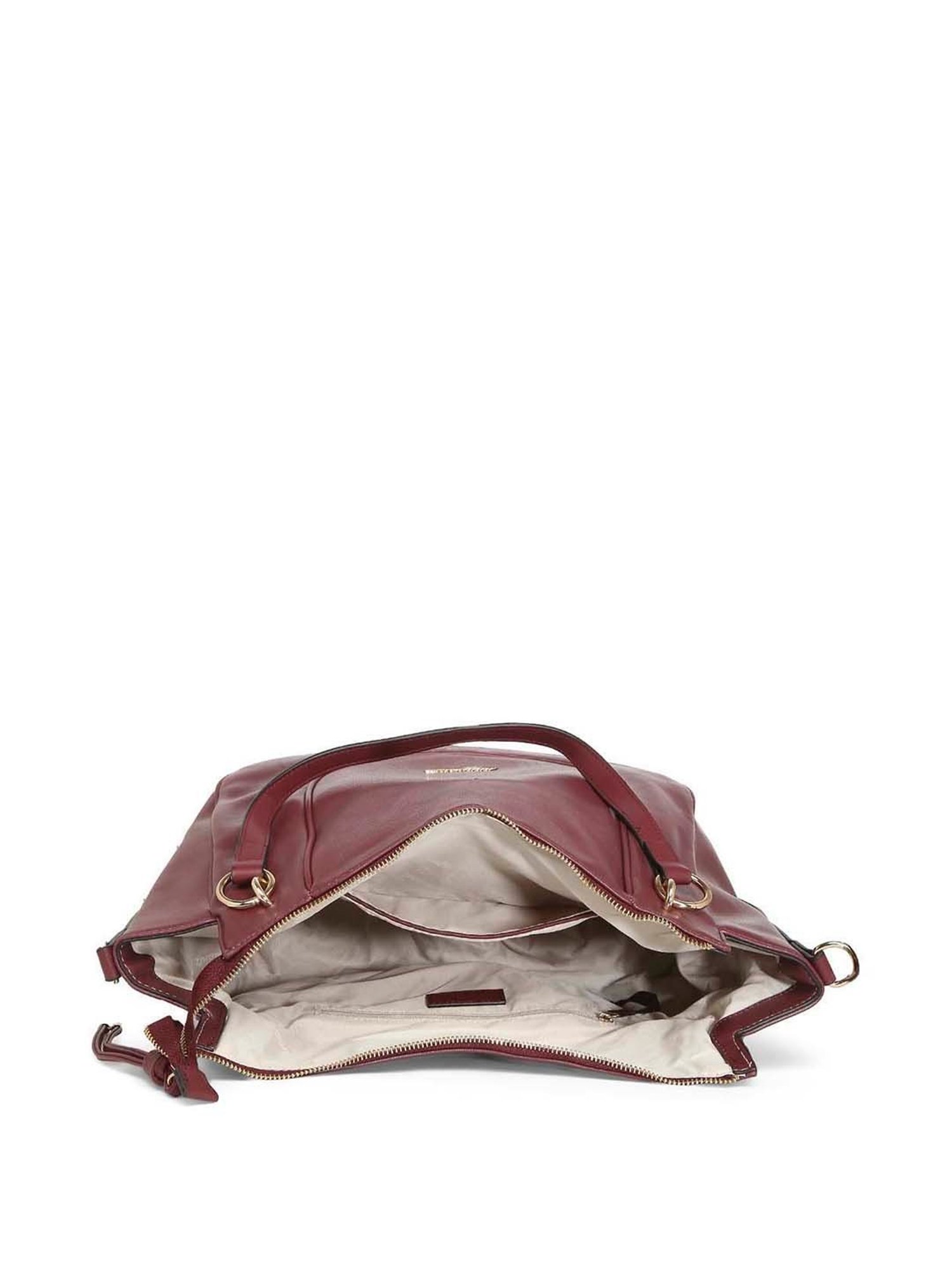 Marina Galanti Maroon Solid Medium Tote Handbag