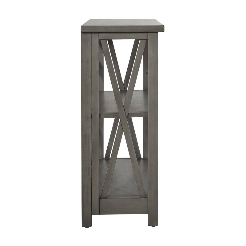 32.25" 3 Shelf Hillsboro Bookshelf Gray Wash - OSP Home Furnishings