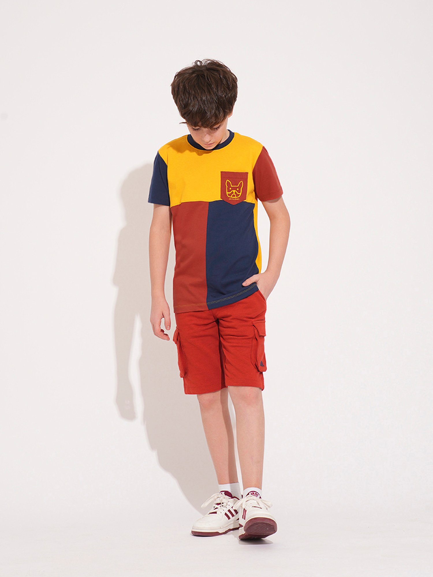 MINIKLUB Boys Blue Printed Full Sleeves T-Shirt