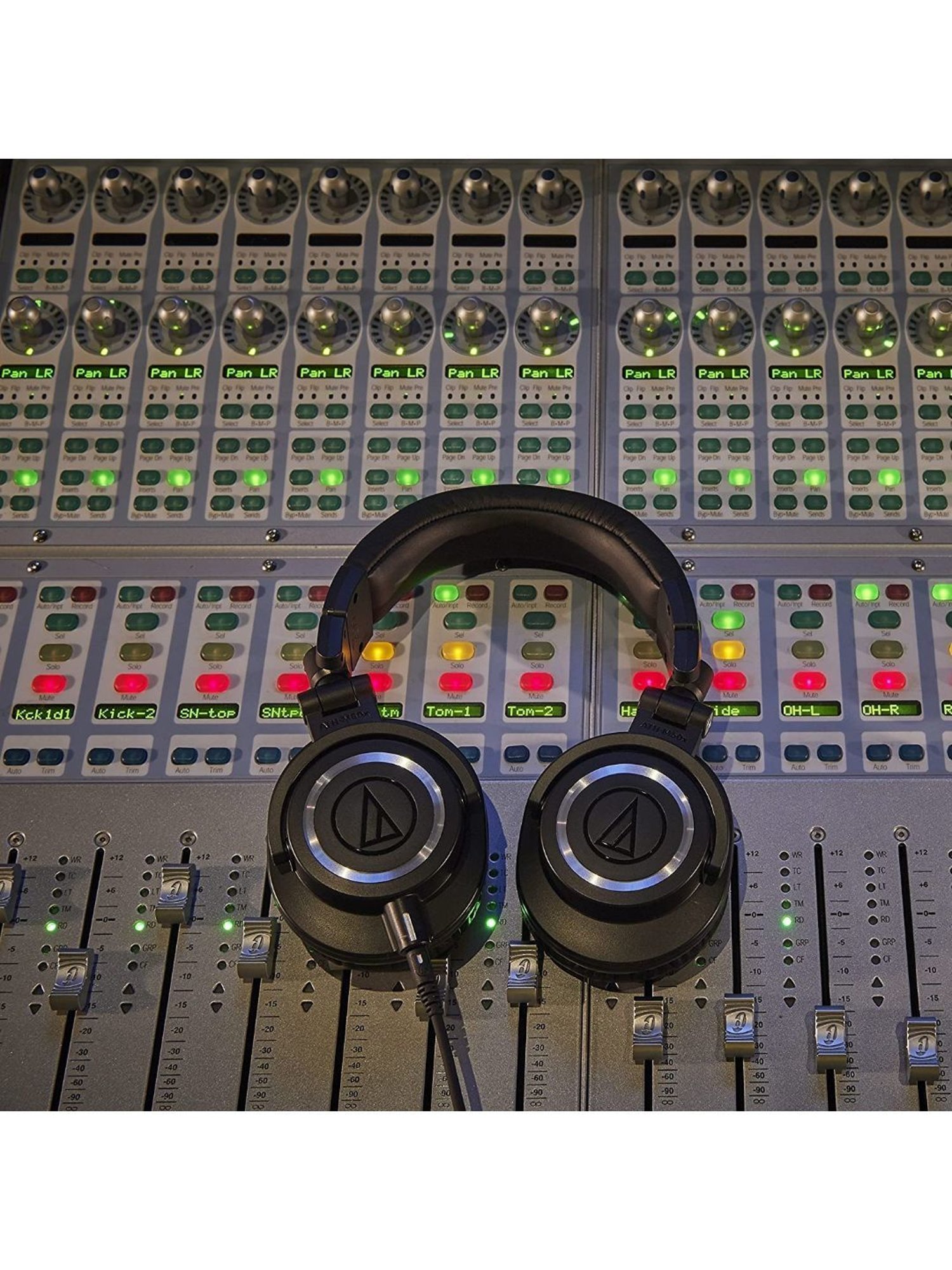 Audio Technica ATH M50x Over Ear Professional Studio Monitor Headphones (Black)