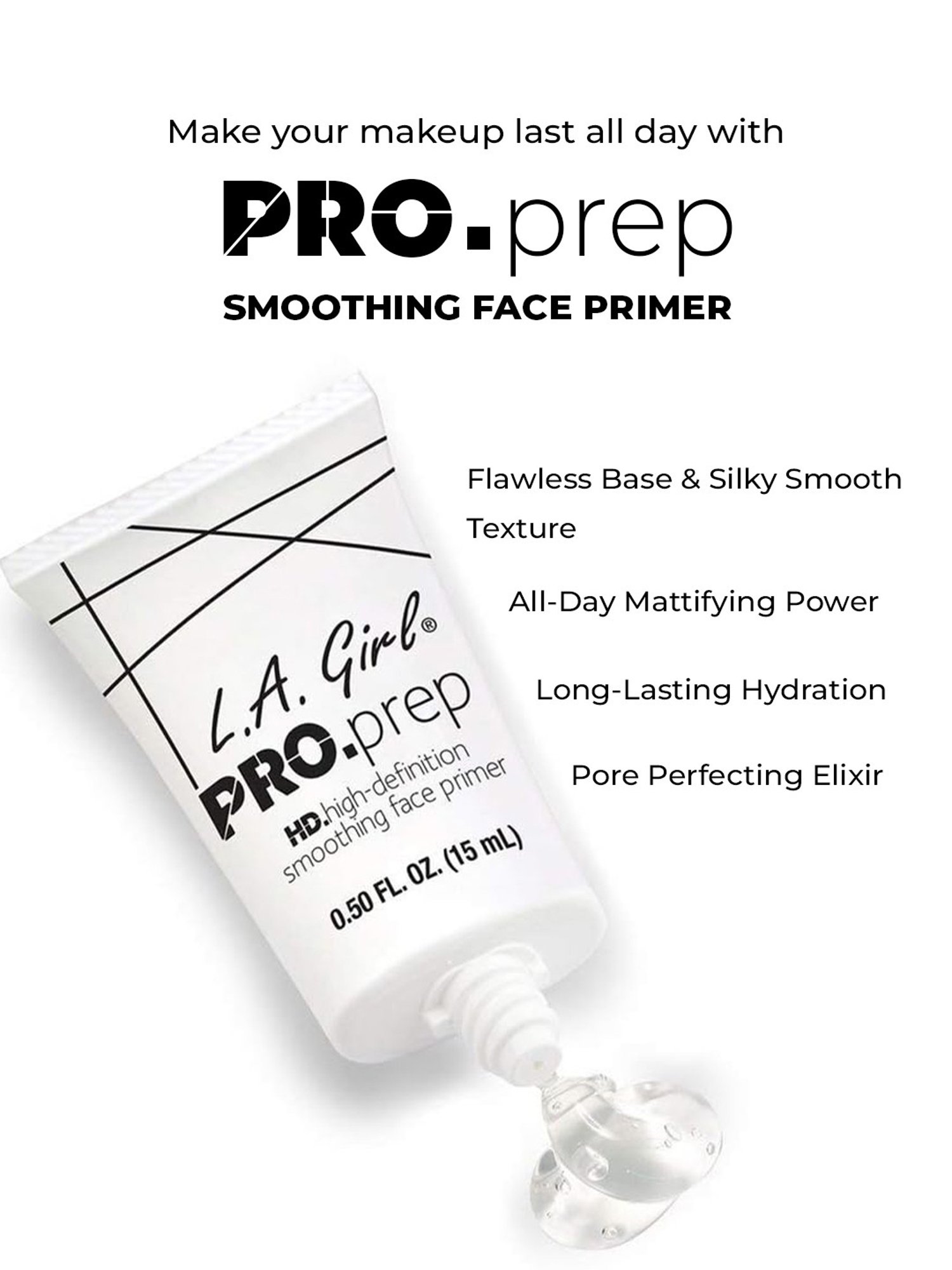 L.A. Girl PRO.Prep HD Face Primer Clear - 15 ml