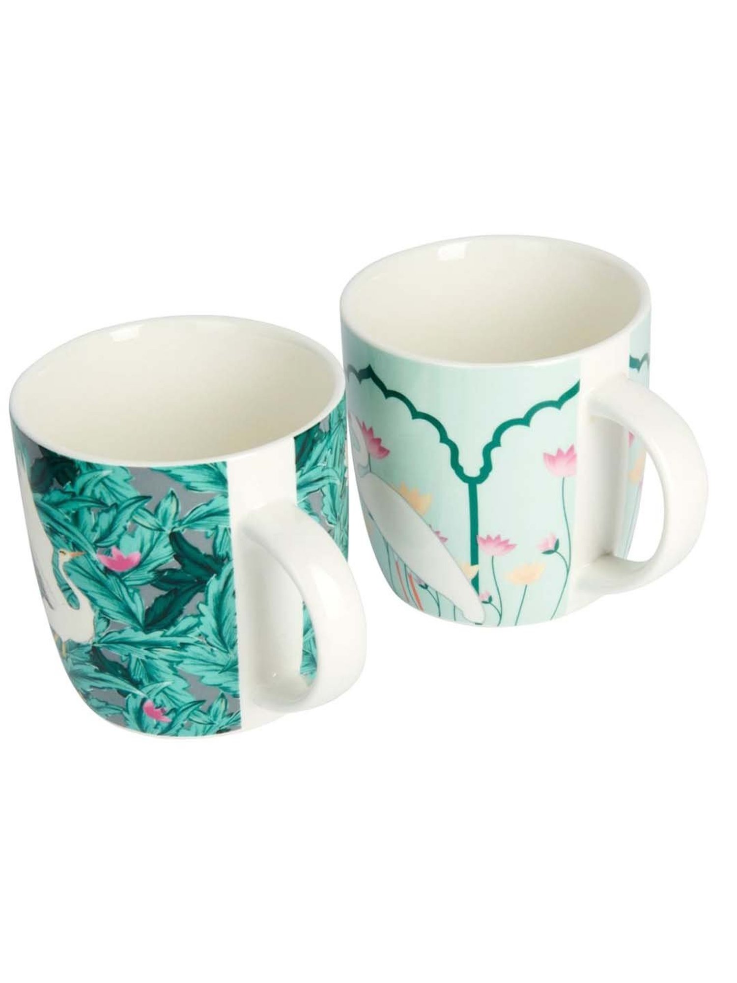 Femora Black Ceramic Coffee Mugs (0.36 L) - Set of 4