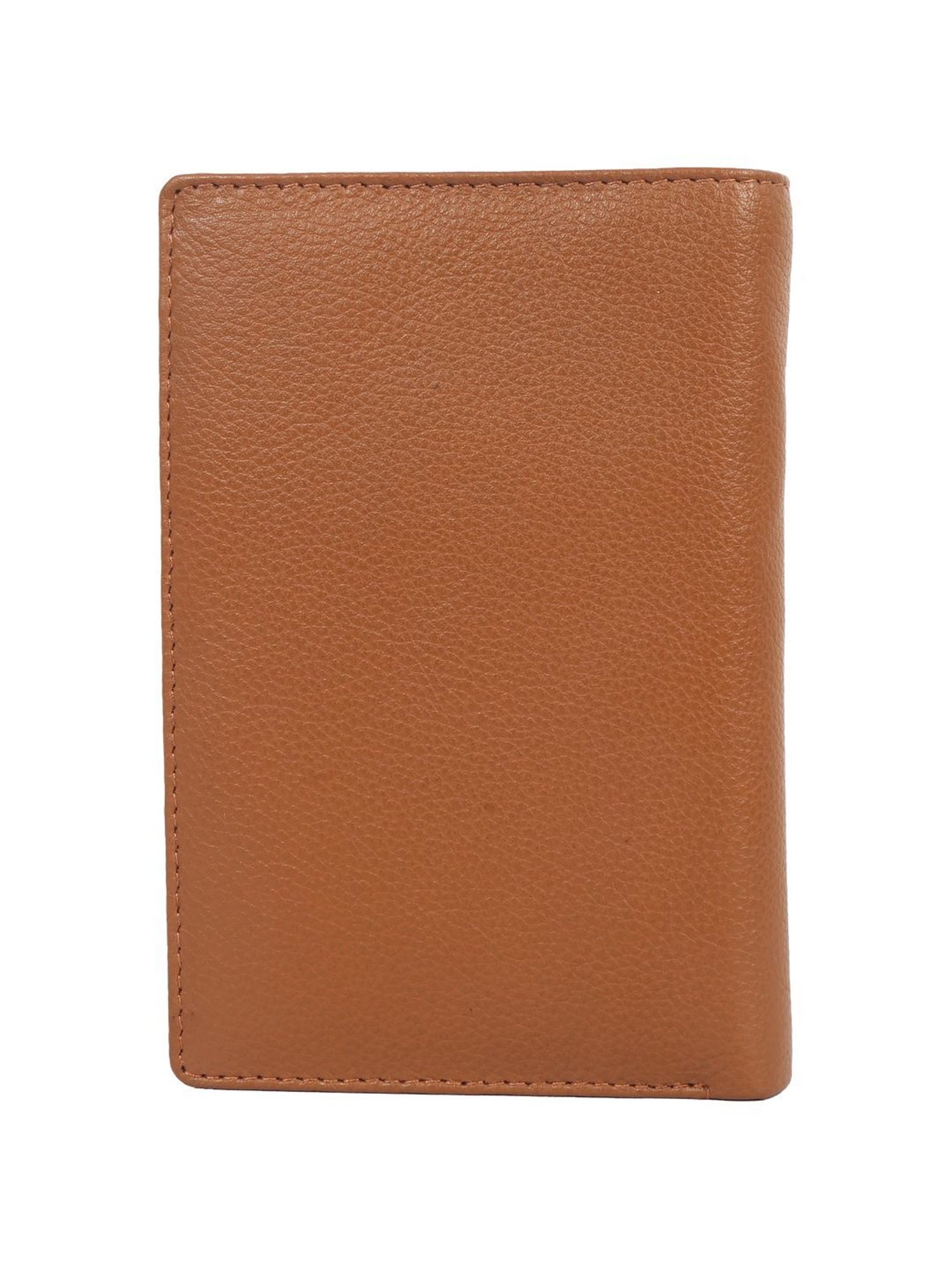 BULCHEE Tan Casual Leather Bi-Fold Wallet for men