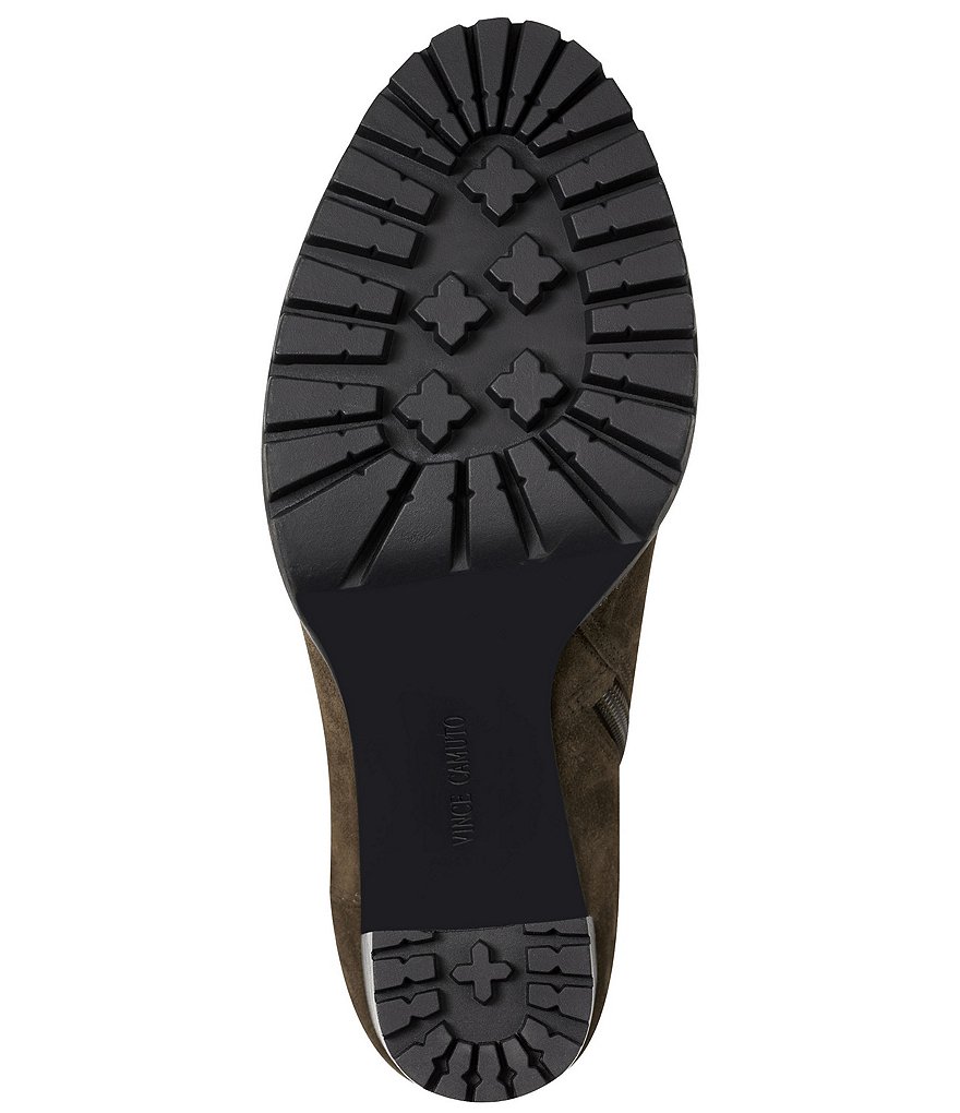 Vince Camuto Hevana Block Heel Peep Toe Suede Booties