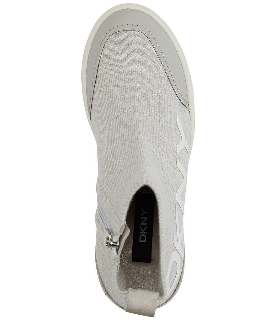DKNY Catelin Hidden Wedge High Top Sock Sneakers