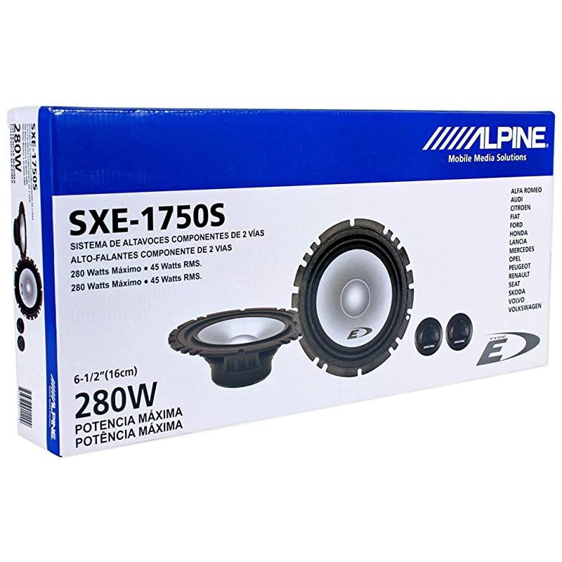 Two Pairs of  SXE-1750S Type-E 6.5" Component Speakers