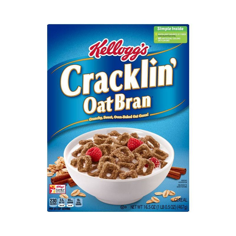 Cracklin' Oat Bran Breakfast Cereal - 16.5oz - Kellogg's