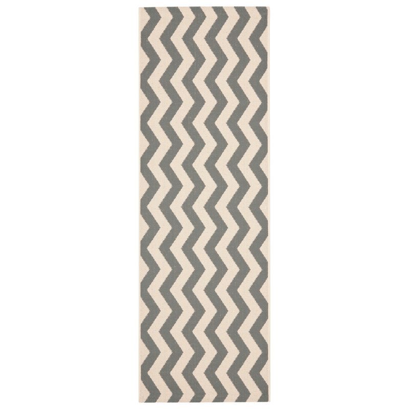 Wels Outdoor Rug - Gray / Beige (2'3" X 8') - Safavieh