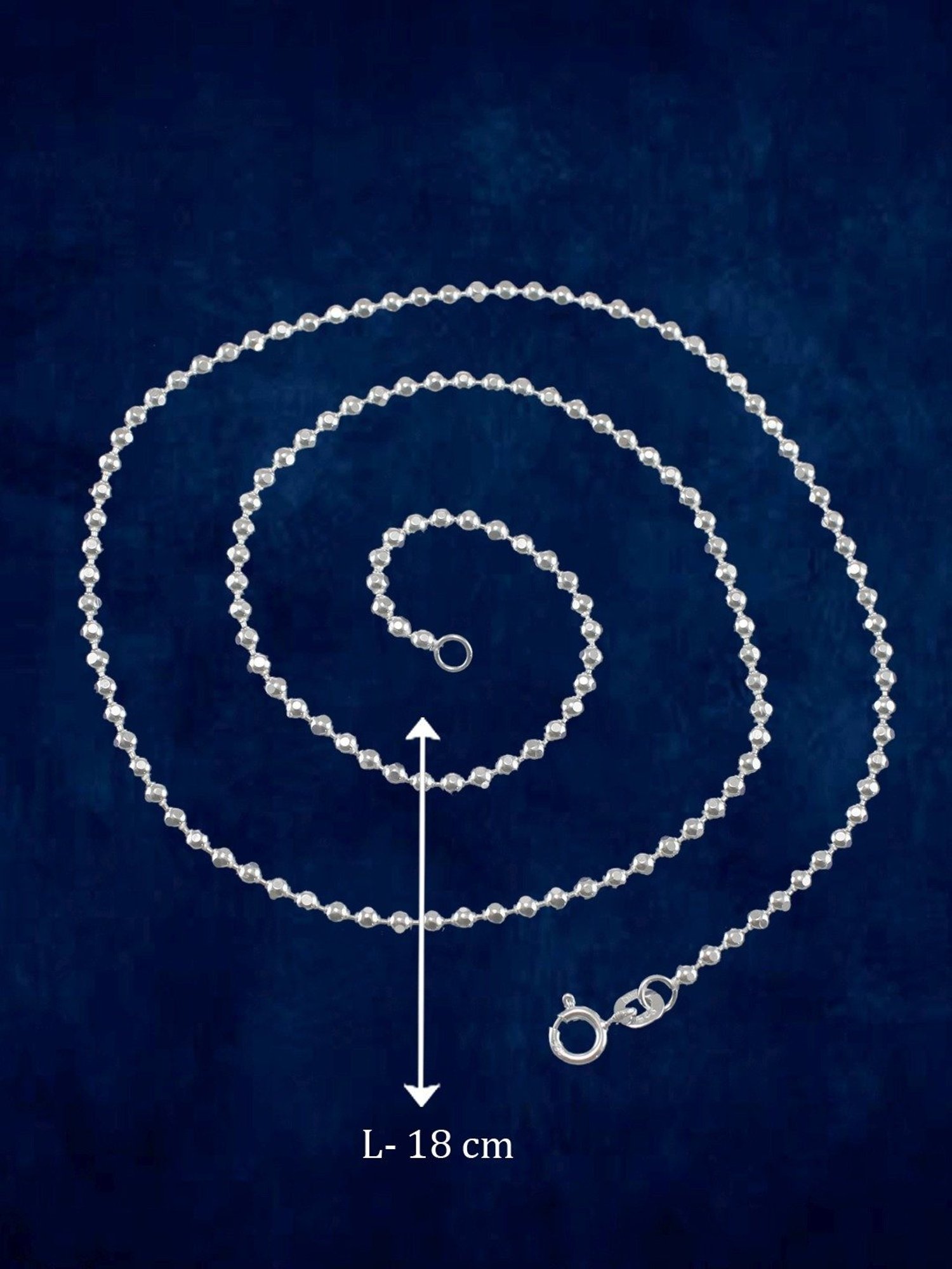 Taraash 92.5 Sterling Silver Chain for Women