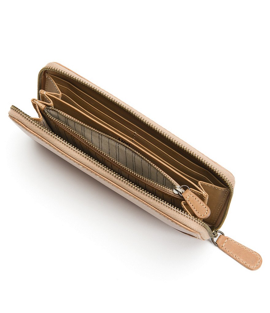 Frye Melissa Leather Zip Wallet