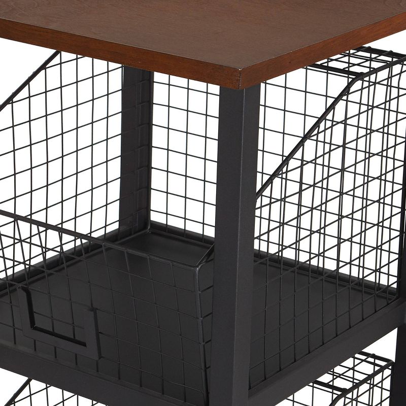 3 Drawer Hanover Storage Console Black - OSP Home Furnishings