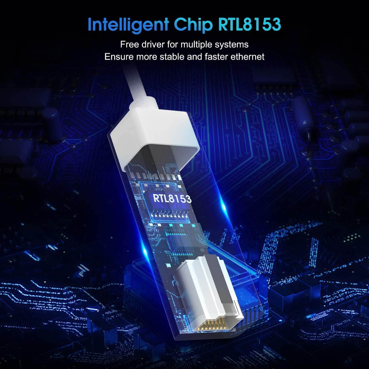 USB C to Ethernet Adapter, Type C to RJ45 Thunderbolt 3/Type-C Gigabit Ethernet LAN Network Adapter 10/100/1000 Mbps Compatible with MacBook Pro 2019/2018/2017, MacBook Air, Dell XPS and More