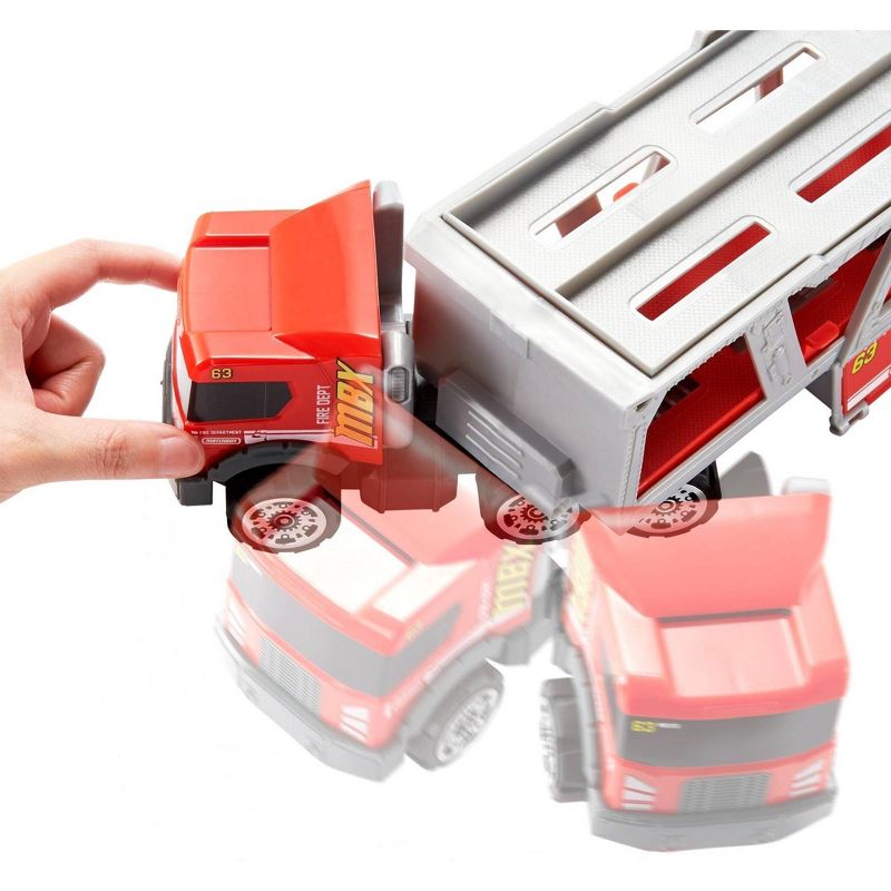 Matchbox Fire Rescue Hauler Playset