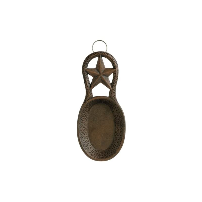Antique Copper Star Spoon Rest, 8.5x3.75