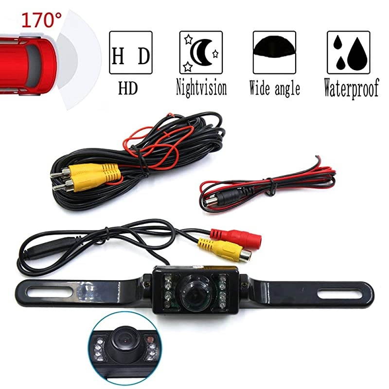 Backup-Camera for Car/Truck/RV Rear View Reversing Camera 170 Degrees Perfect View Angle Night Vision IP67