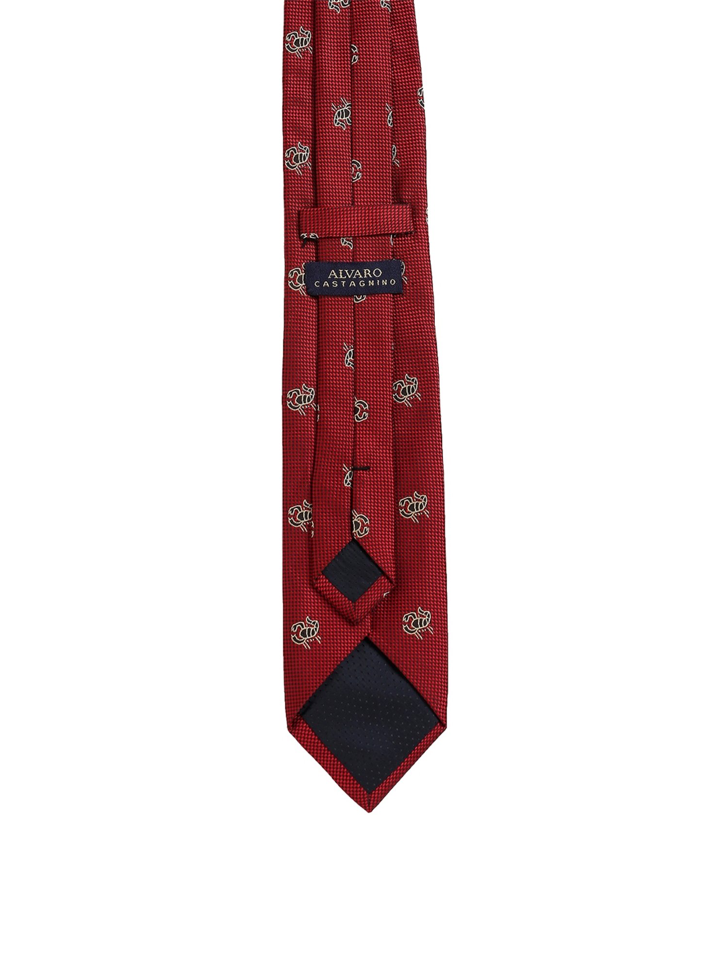 Alvaro Castagnino Red Woven Tie