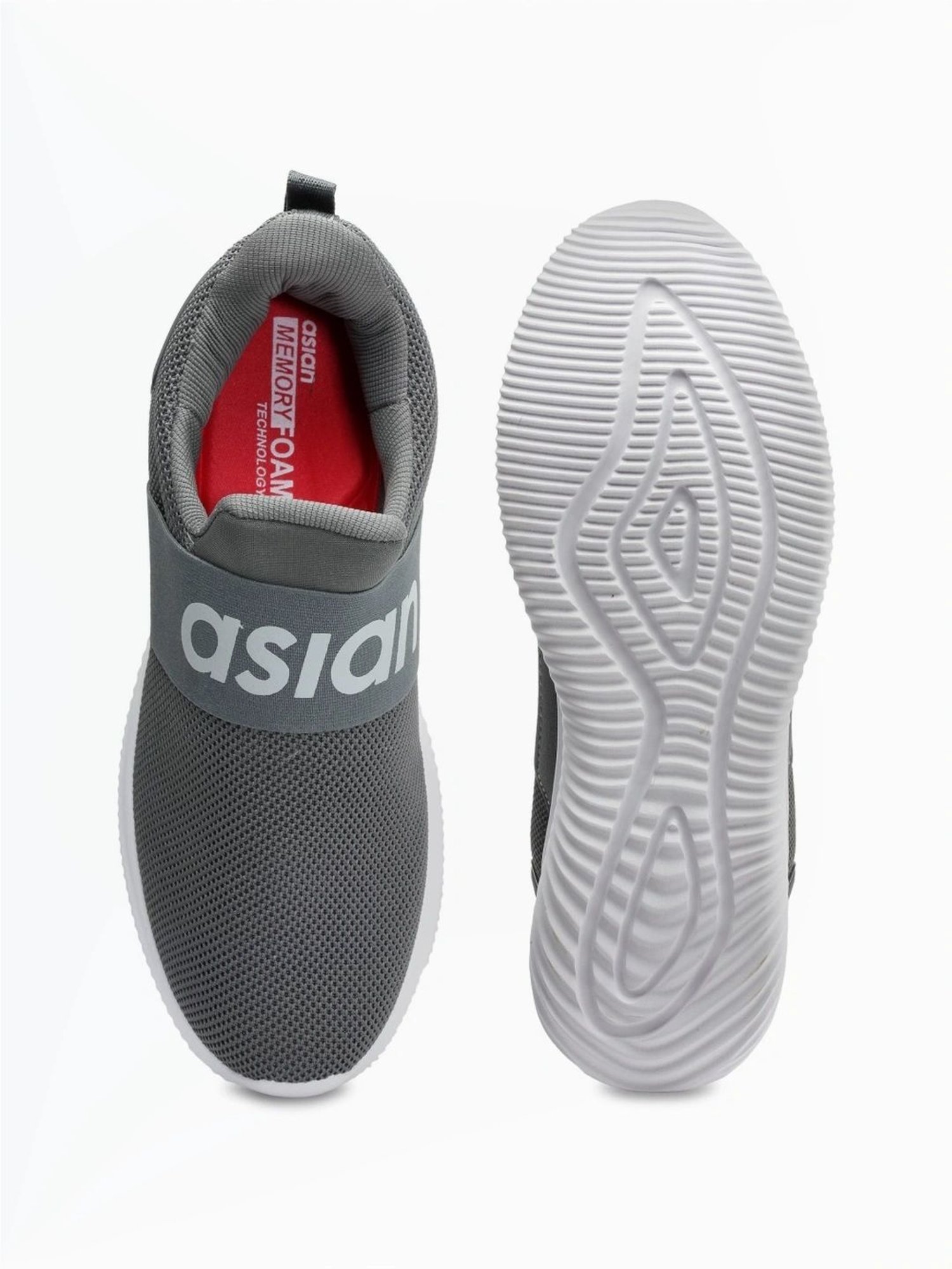 Asian Men's Grey Walking Shoes