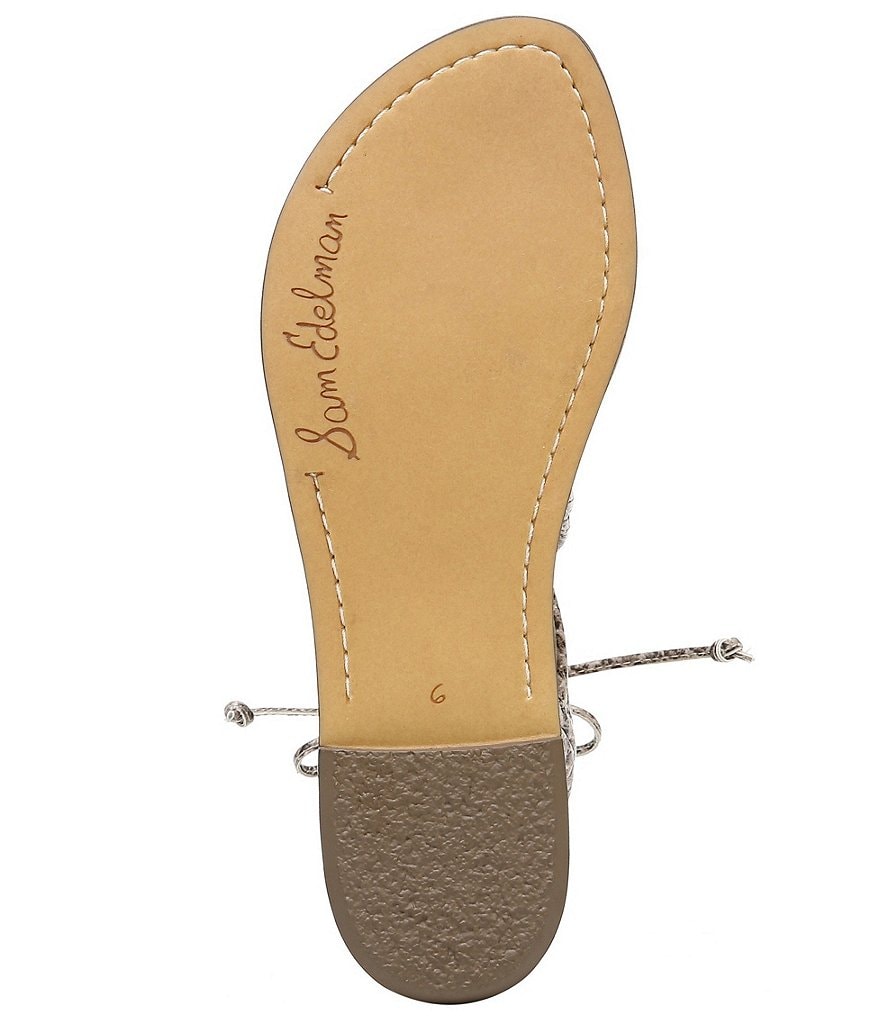 Sam Edelman Gasha Strappy Snake Printed Gladiator Sandals