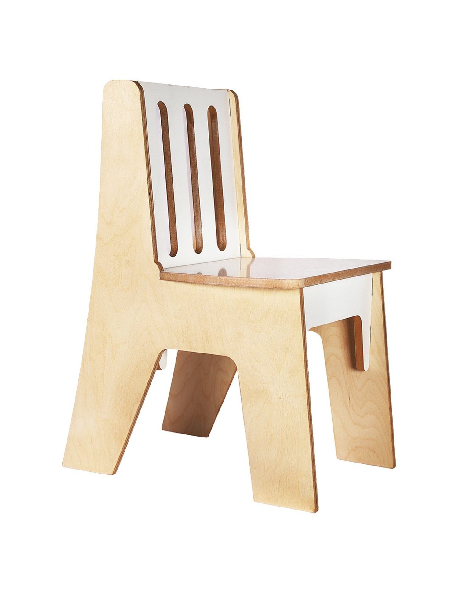 Kiddery Natural Wooden Montessori Inspired Chair (Age 3-8 Years)