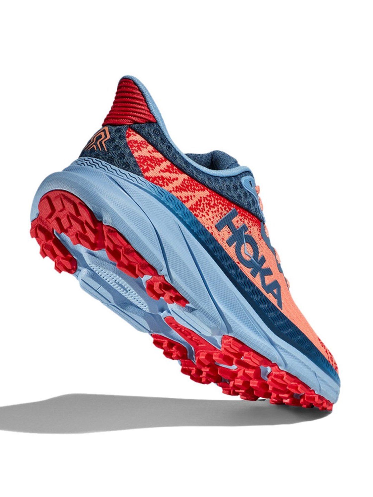 Hoka Women's W CHALLENGER ATR 7 Papaya & Real Teal Running Shoes
