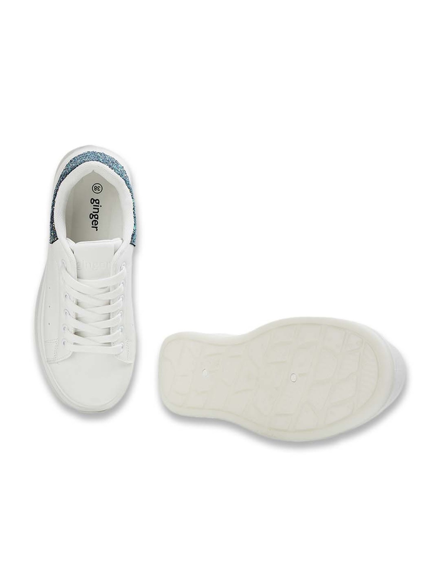 Ginger by Lifestyle Women's White Sneakers