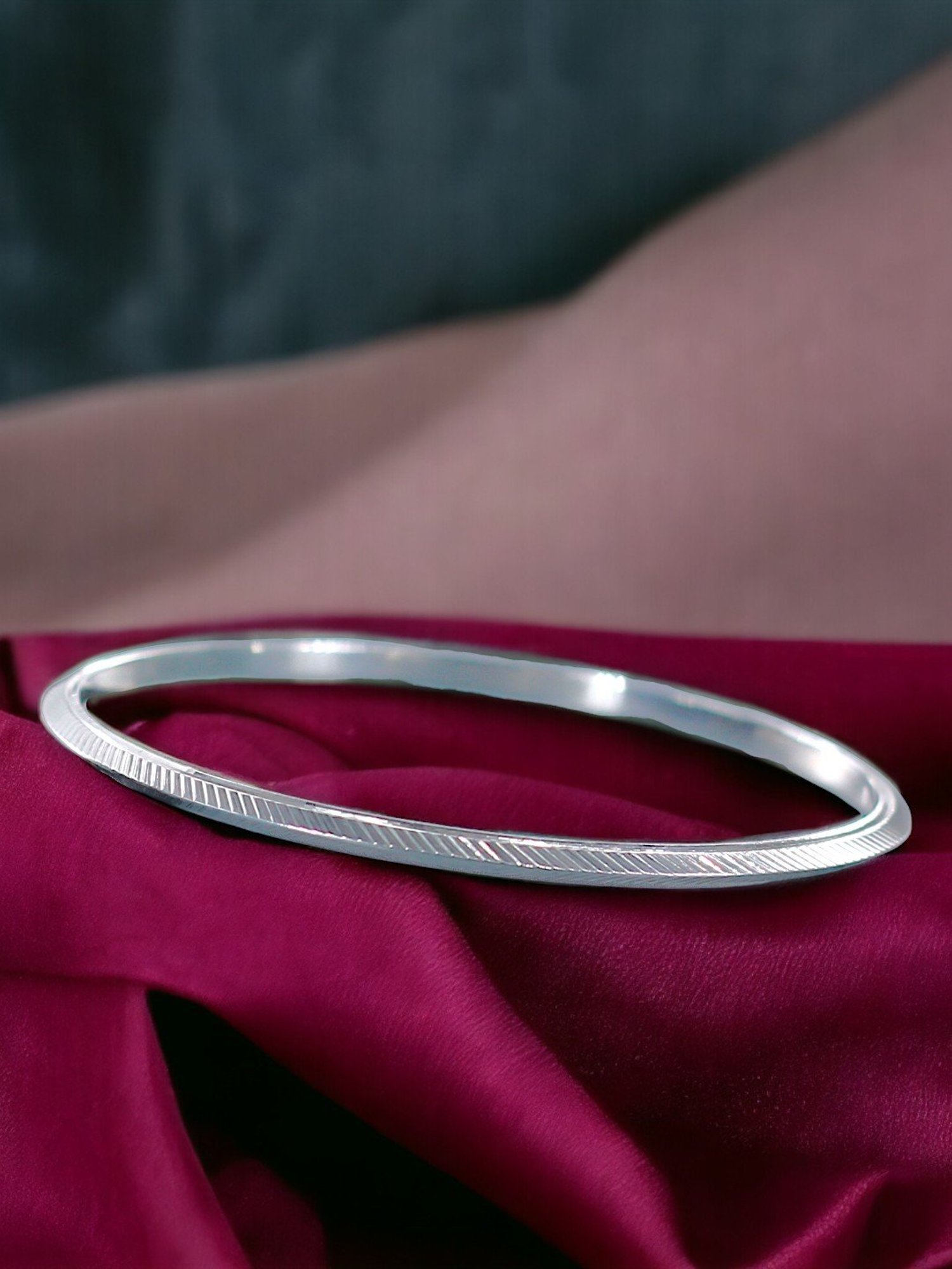 Taraash 925 Silver Sardar Kada for Men