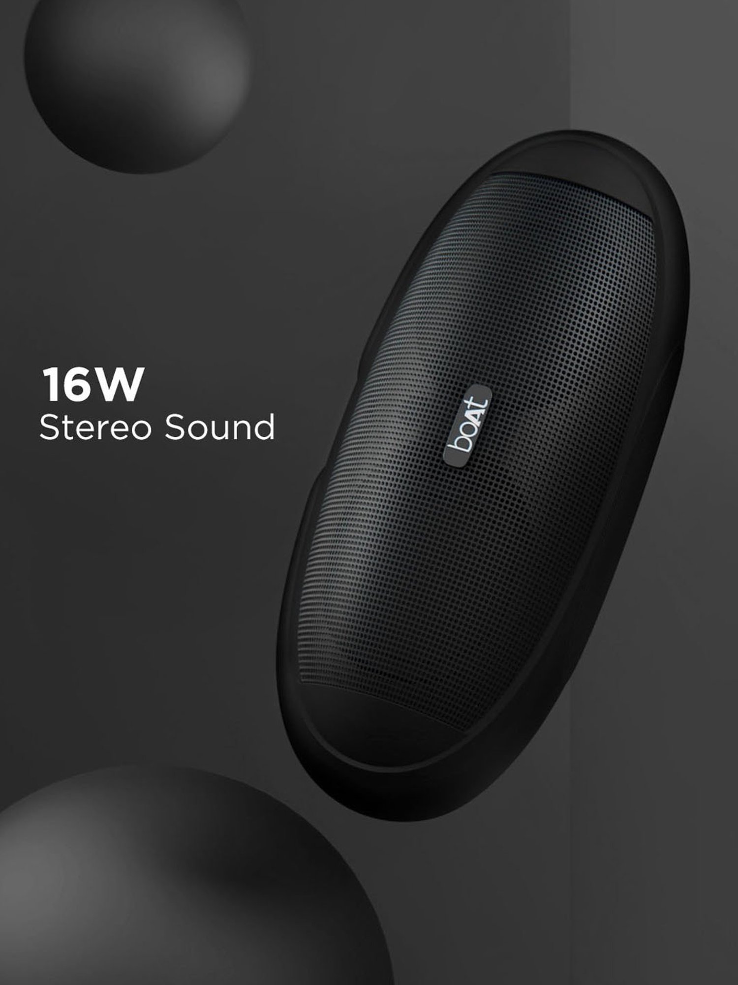 boAt Rugby Plus T 16W Bluetooth Speaker (Black)