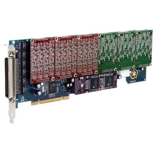 Digium 24 Port Modular Analog PCI 3.3/5.0V Card with 24 Station Interfaces 1TDM2460BF