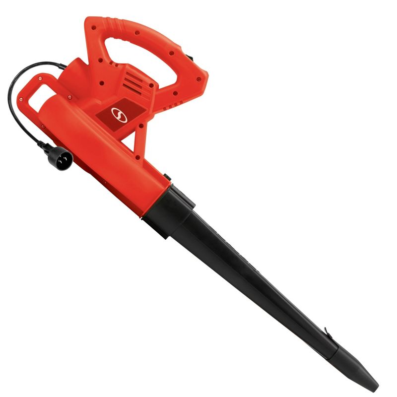 Sun Joe 215 MPH 10 Amp 2-Speed Electric Leaf Blower Red
