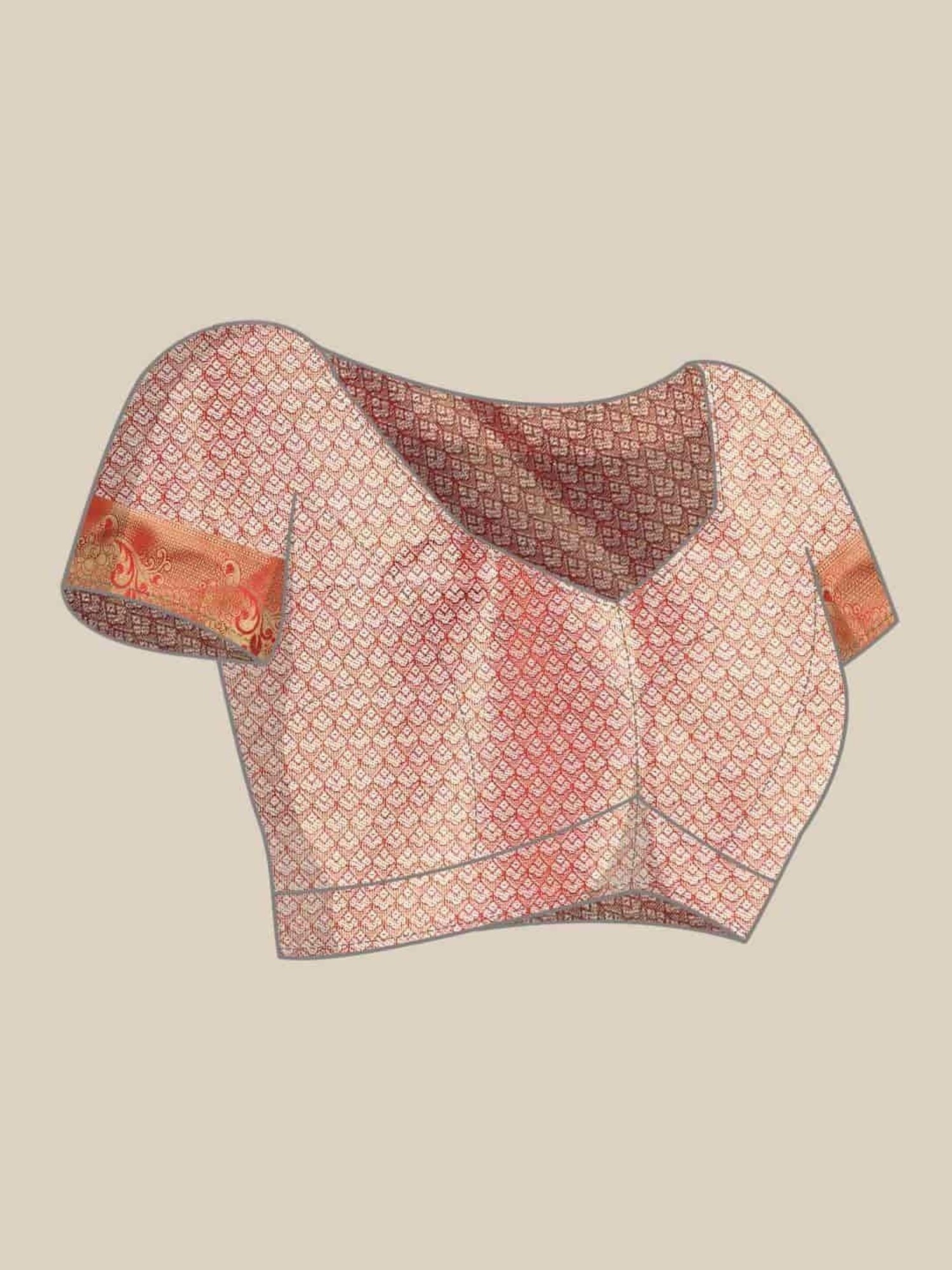 Silk Land Navy Woven Saree With Unstitched Blouse