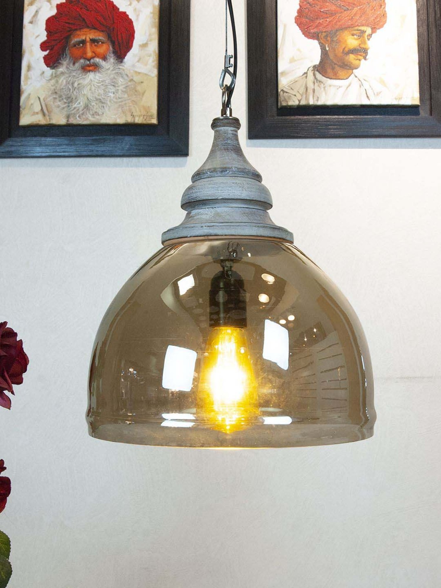 Fos Lighting Antique Brass Finish Allure 5 Light Chandelier - Set of 1