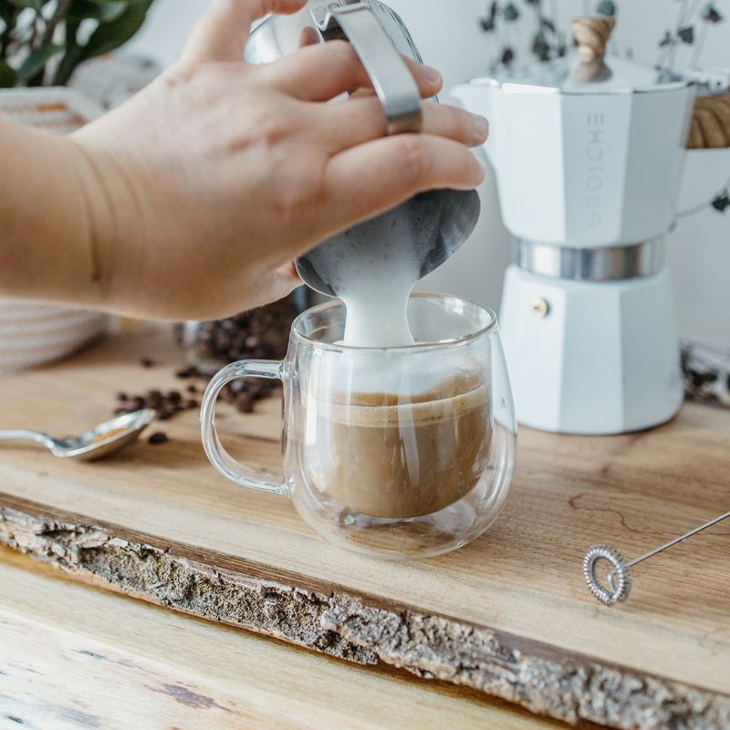 GROSCHE FRESNO Double Walled Glass Cups, Set of 2, 9.2 fl oz each