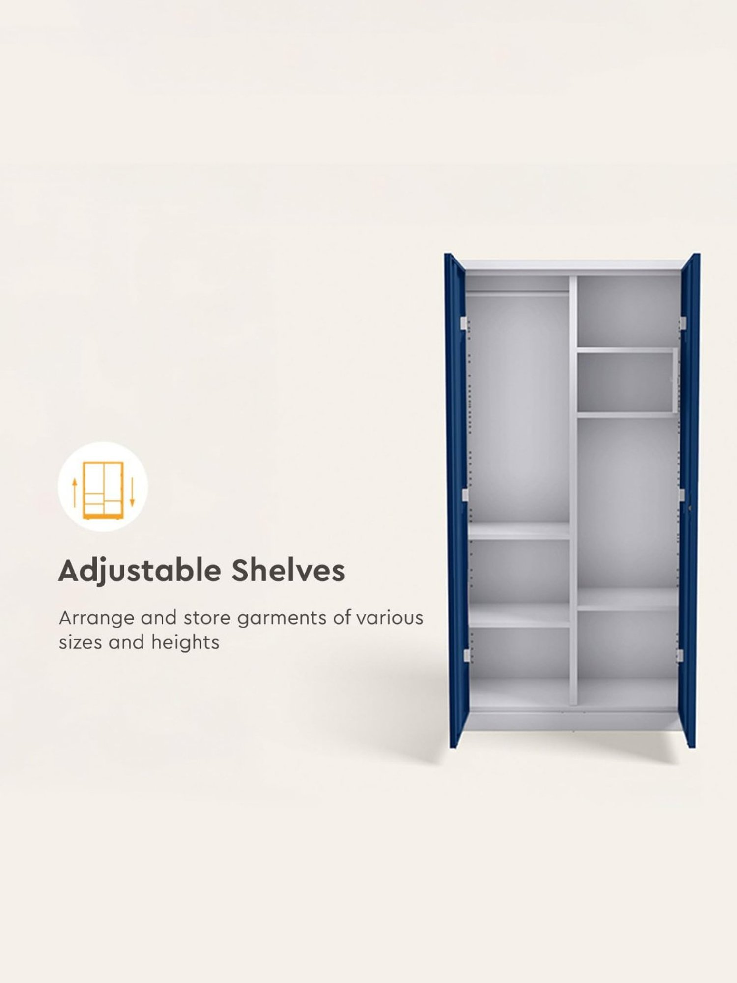 Home Basics 5 Dual Hook Chrome Plated Steel Over the Door Hanging Rack