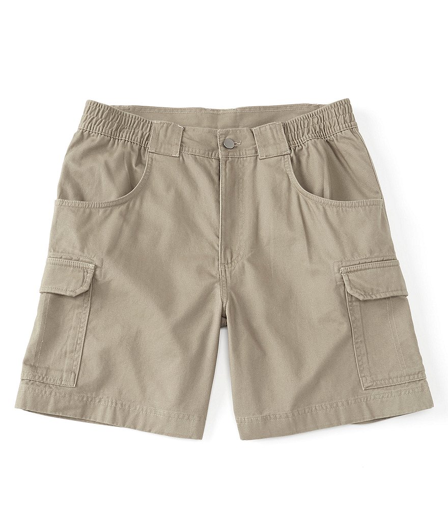Roundtree & Yorke Big and Tall Performance 9#double; and 11#double; Inseam Flat Front Herringbone Print Shorts