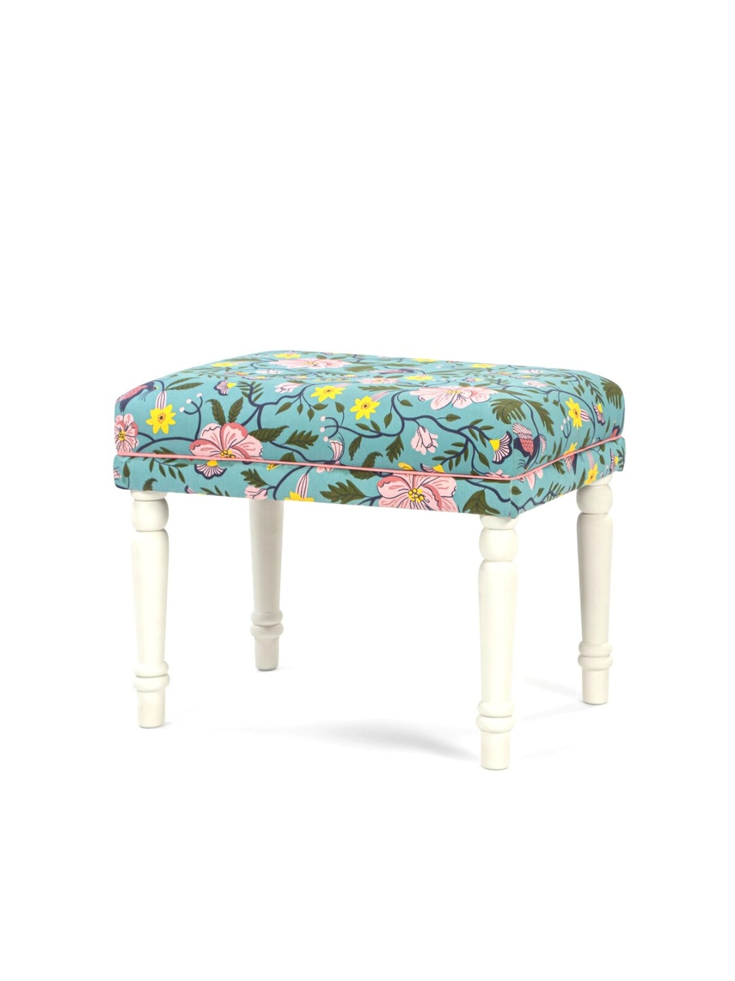 Chumbak Jodhpur Sailor Solid Blue Sheesham Wood Bench