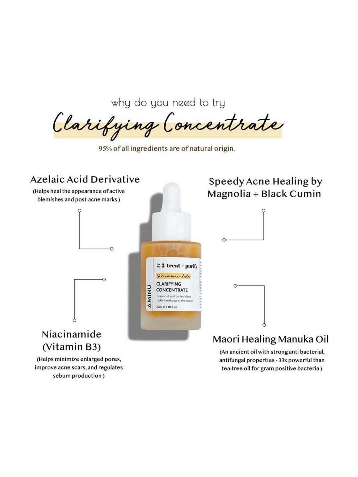 AMINU The Immaculate Clarifying Concentrate - 30 ml