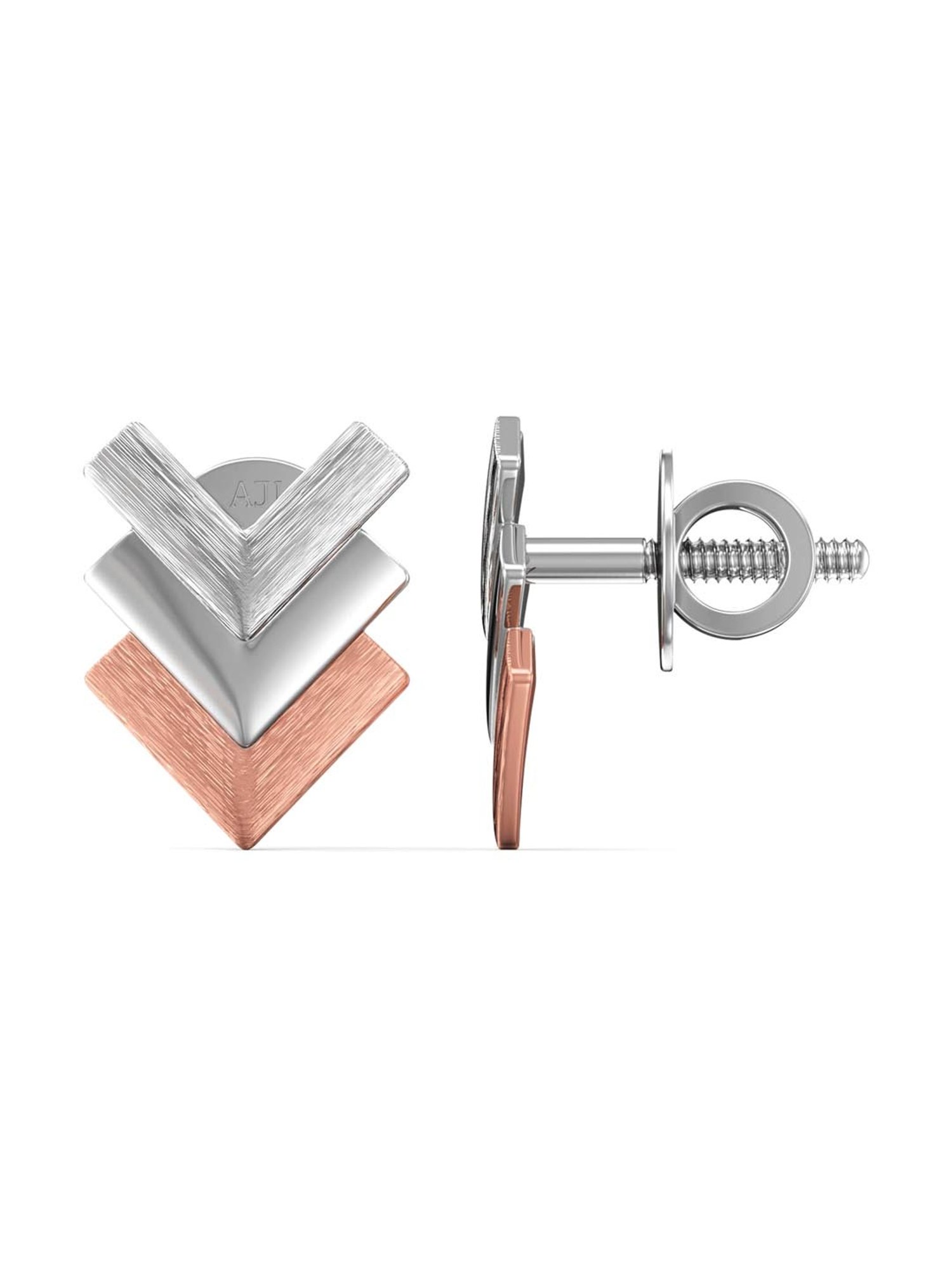 Joyalukkas 950 Platinum Chic Huggie Earrings