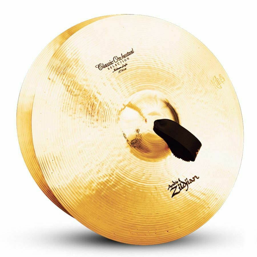 ZILDJIAN A0758 18" CLASSIC ORCHESTRAL HAND CYMBAL SELECTION MEDIUM LIGHT SINGLE