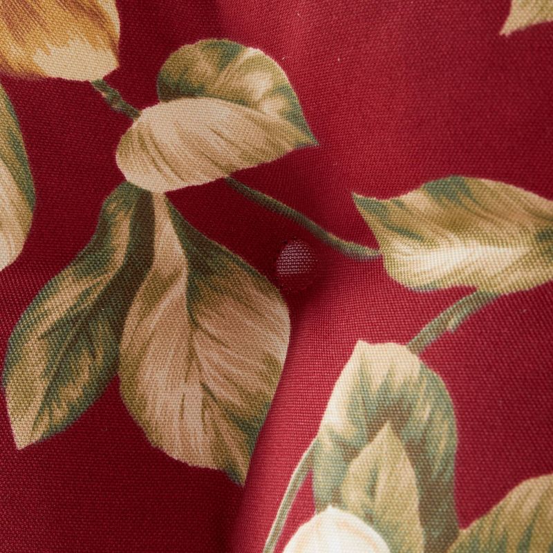 Set of Two 15" Roma Floral Outdoor Bistro Chair Cushions - Kensington Garden