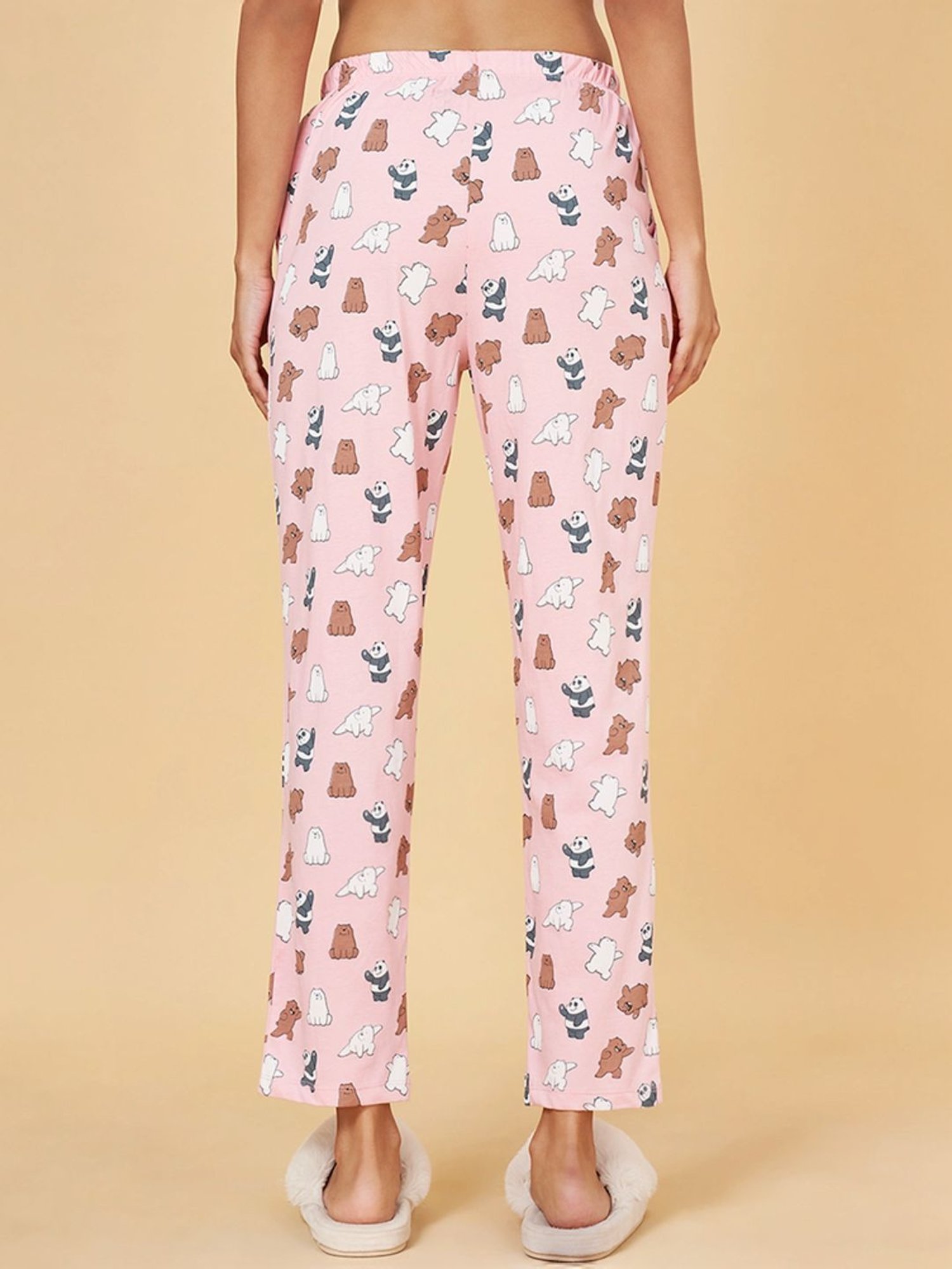 Dreamz by Pantaloons Pink Cotton Printed Pyjamas