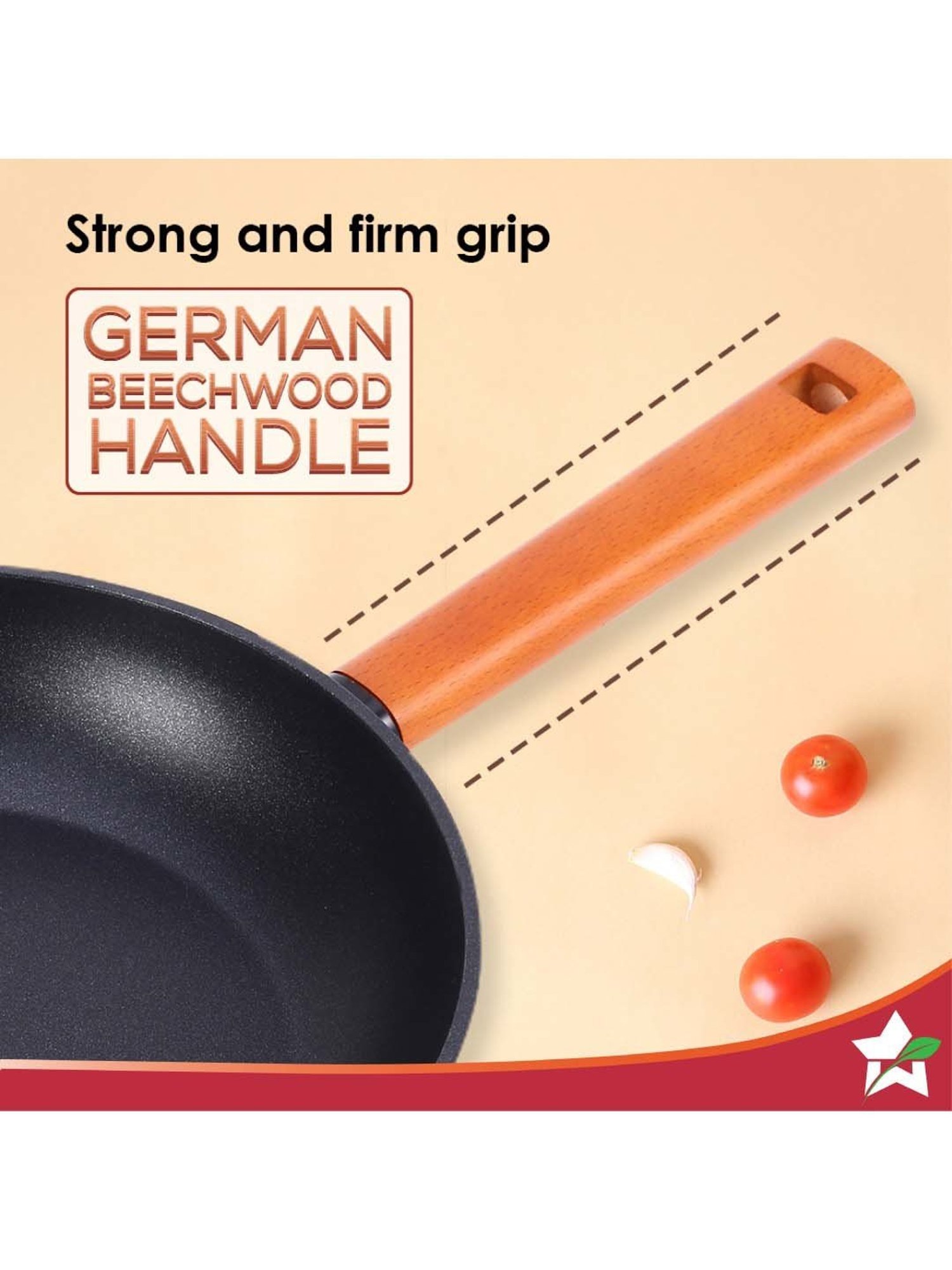 Wonderchef Caesar Forged Virgin Grey Aluminium 20cm Fry Pan