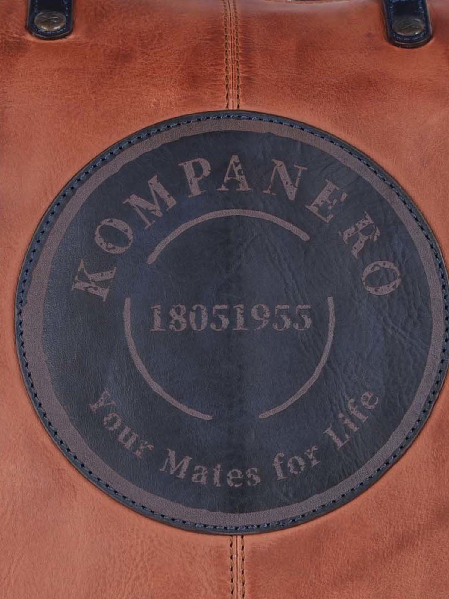 KOMPANERO Brown Solid Large Tote Handbag