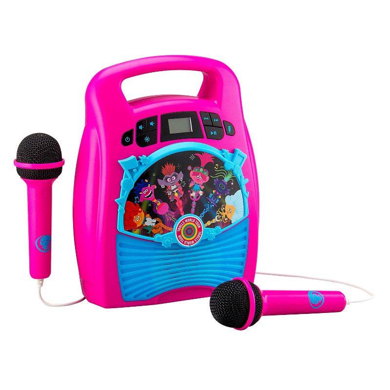 Trolls World Tour 2-Mic Bluetooth MP3 Karaoke With Light Show