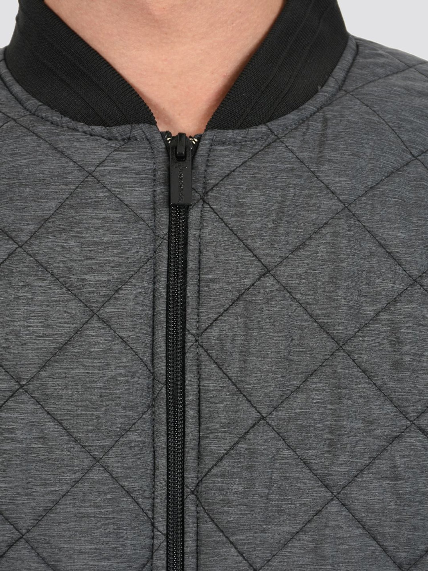 London Fog Grey Regular Fit Self Pattern Jacket